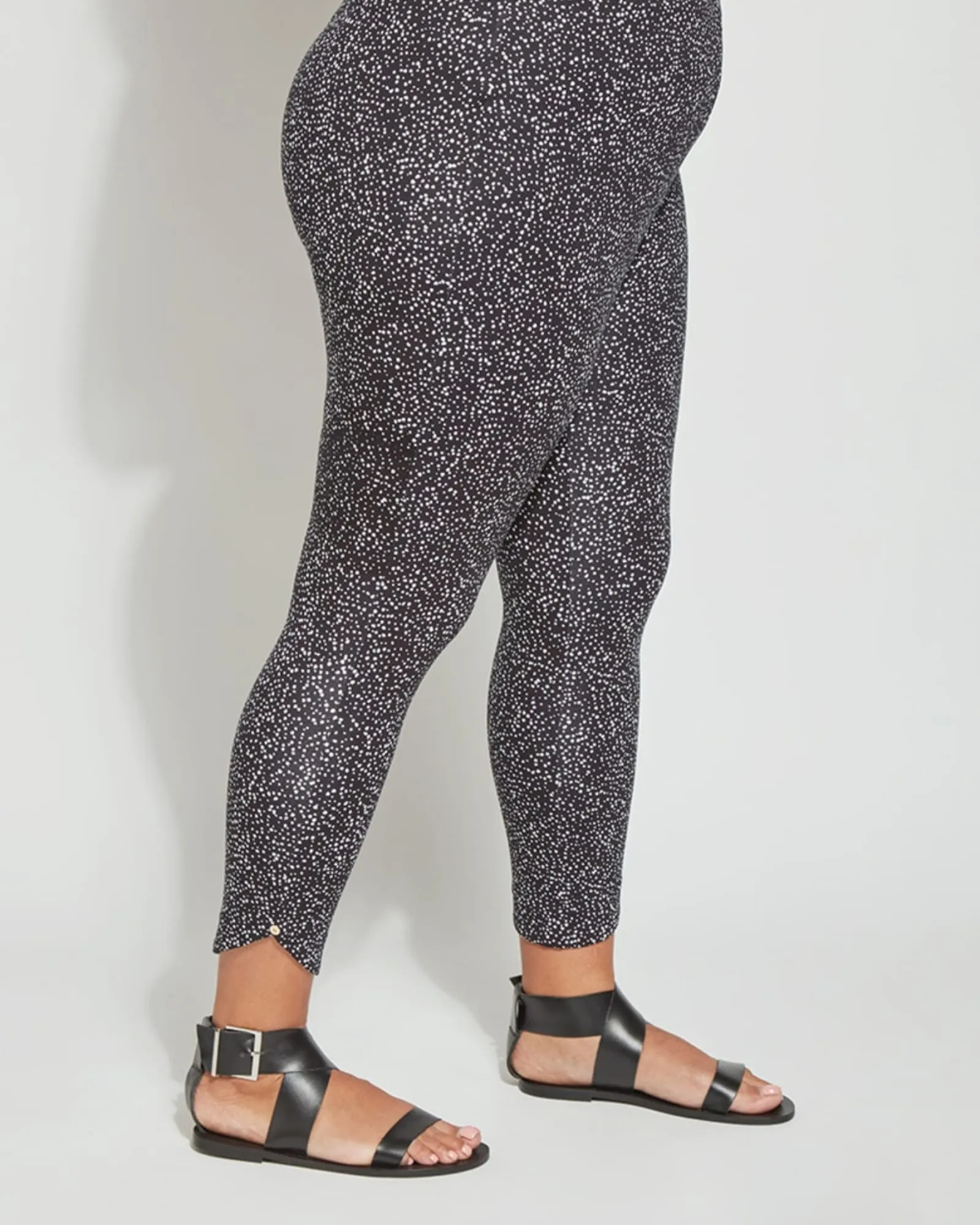 Jasmyne Crop Legging | Fizz Dot Black