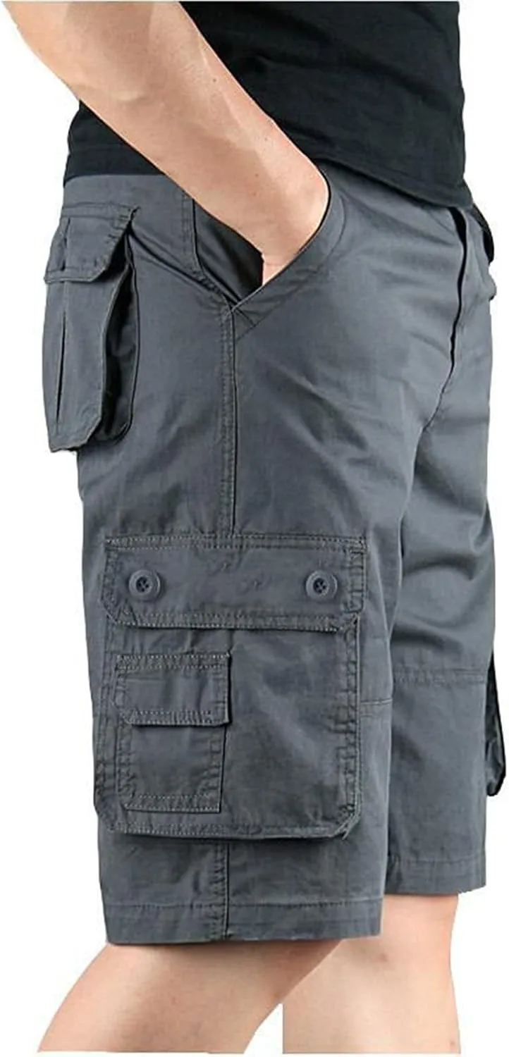Men Shorts with Multi-Pocket Overalls and Men's Pants Summer Leisure Fashion Men's Pants Mens Cargo Chaps Shorts for