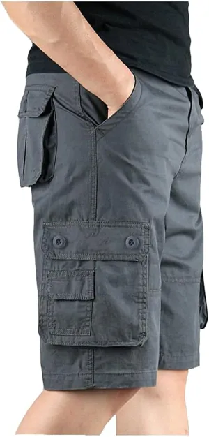 Men Shorts with Multi-Pocket Overalls and Men's Pants Summer Leisure Fashion Men's Pants Mens Cargo Chaps Shorts for