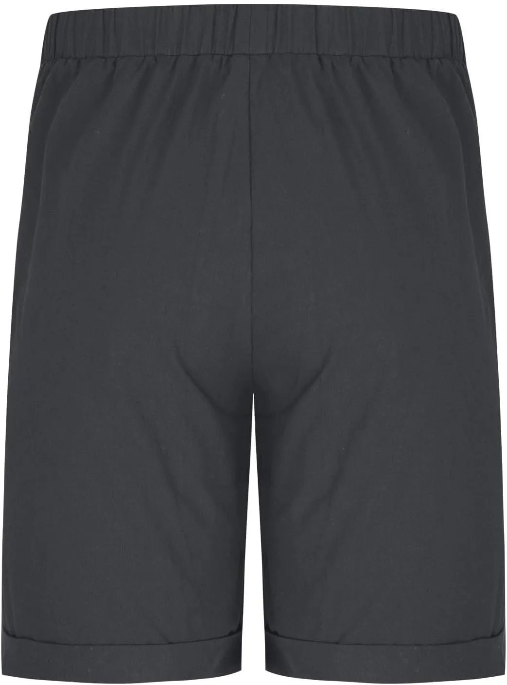 Mens Drawstring Lounge Shorts Elastic Waist Solid Color Cotton Linen Short Summer Casual Loose Shorts with Pockets