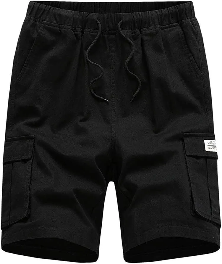 Mens Hiking Cargo Shorts with Pockets Lightweight Cargo Capris Casual Outdoor Golf Fishing Summer Trousers for Men