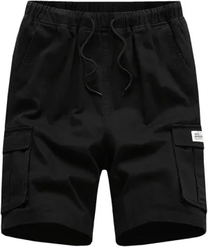 Mens Hiking Cargo Shorts with Pockets Lightweight Cargo Capris Casual Outdoor Golf Fishing Summer Trousers for Men