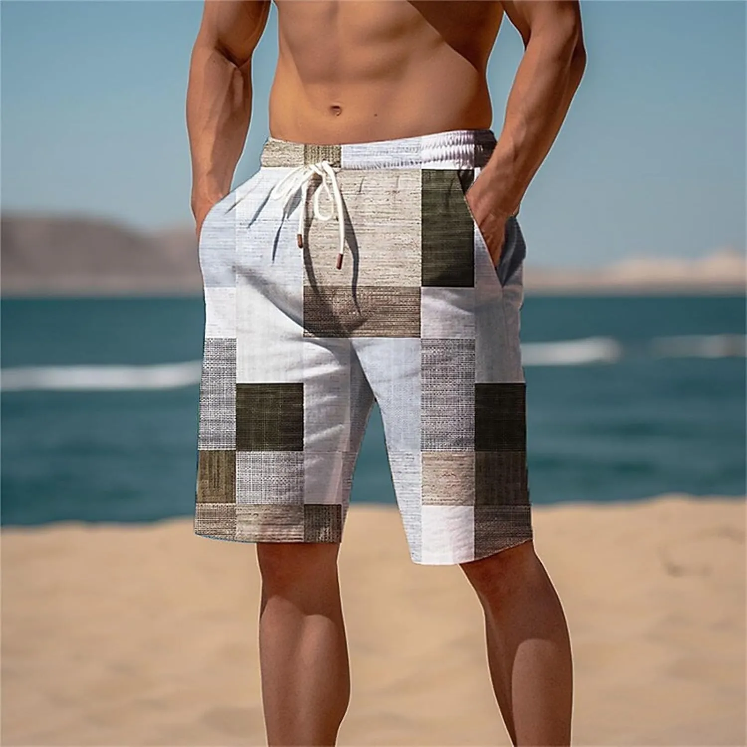 Men's Shorts Leisure and Fitness Sports Plus Size Five Surf Quick Drying Beach Pants Shorts Jean Shorts Men Big and