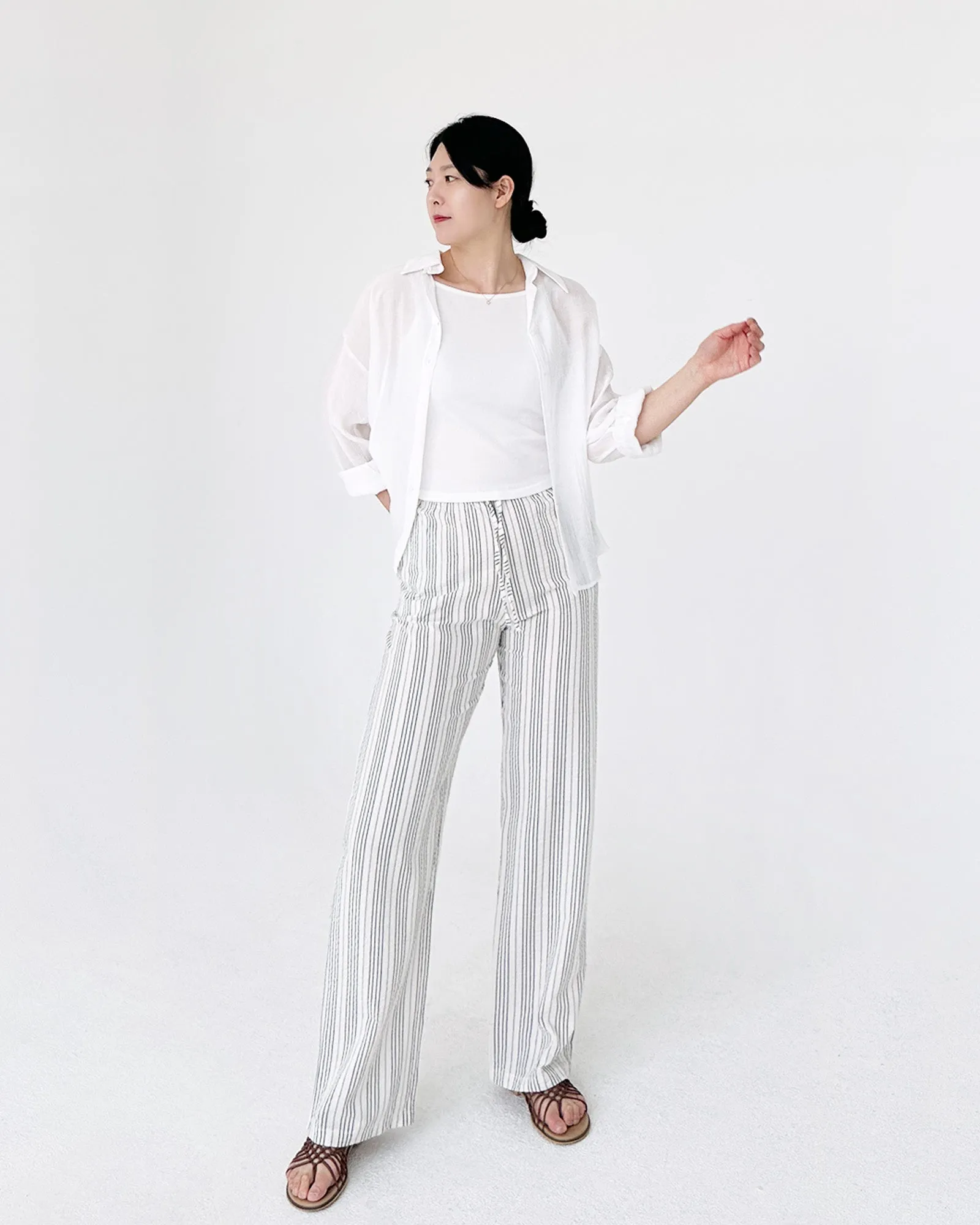 Striped Easy Pants