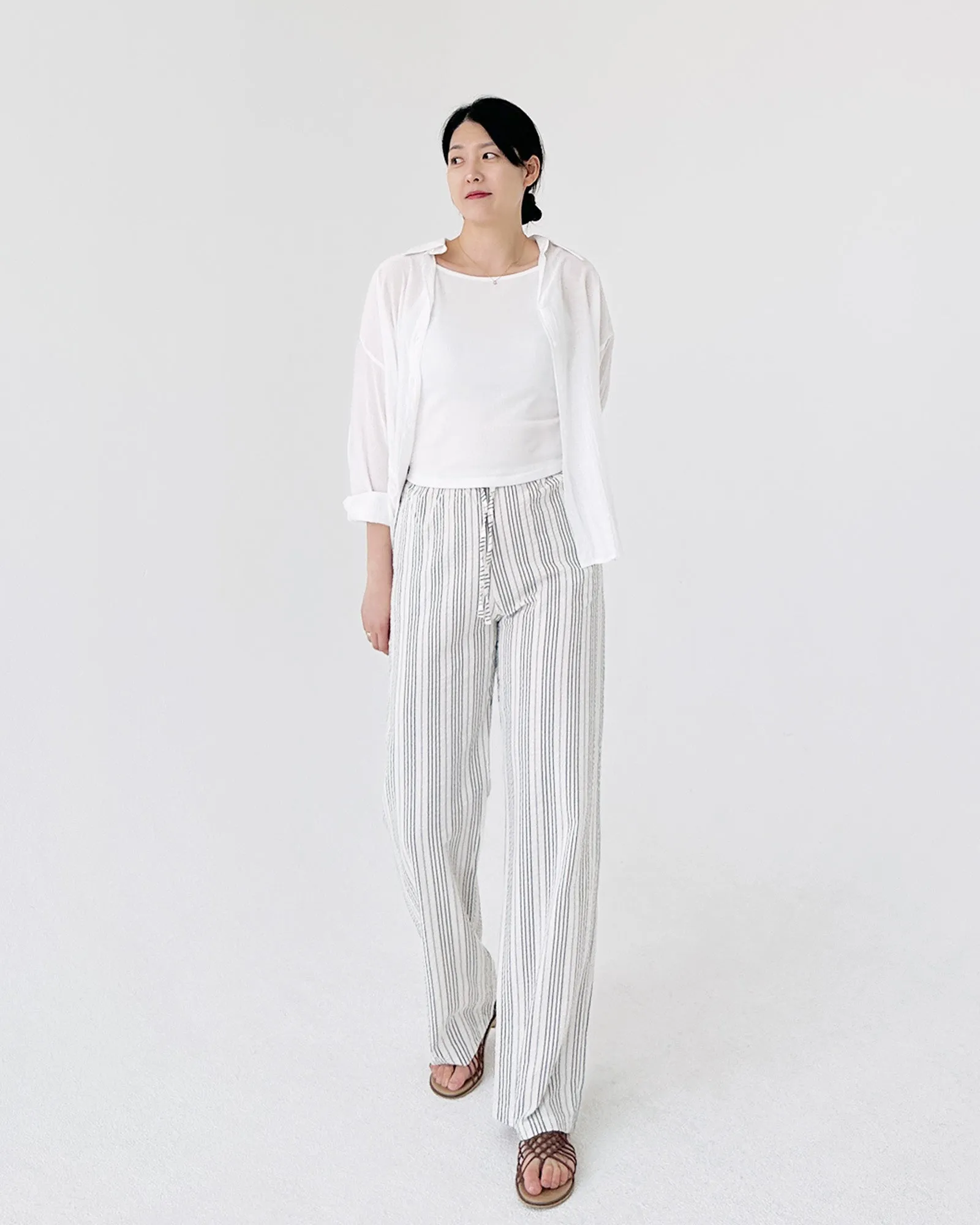 Striped Easy Pants