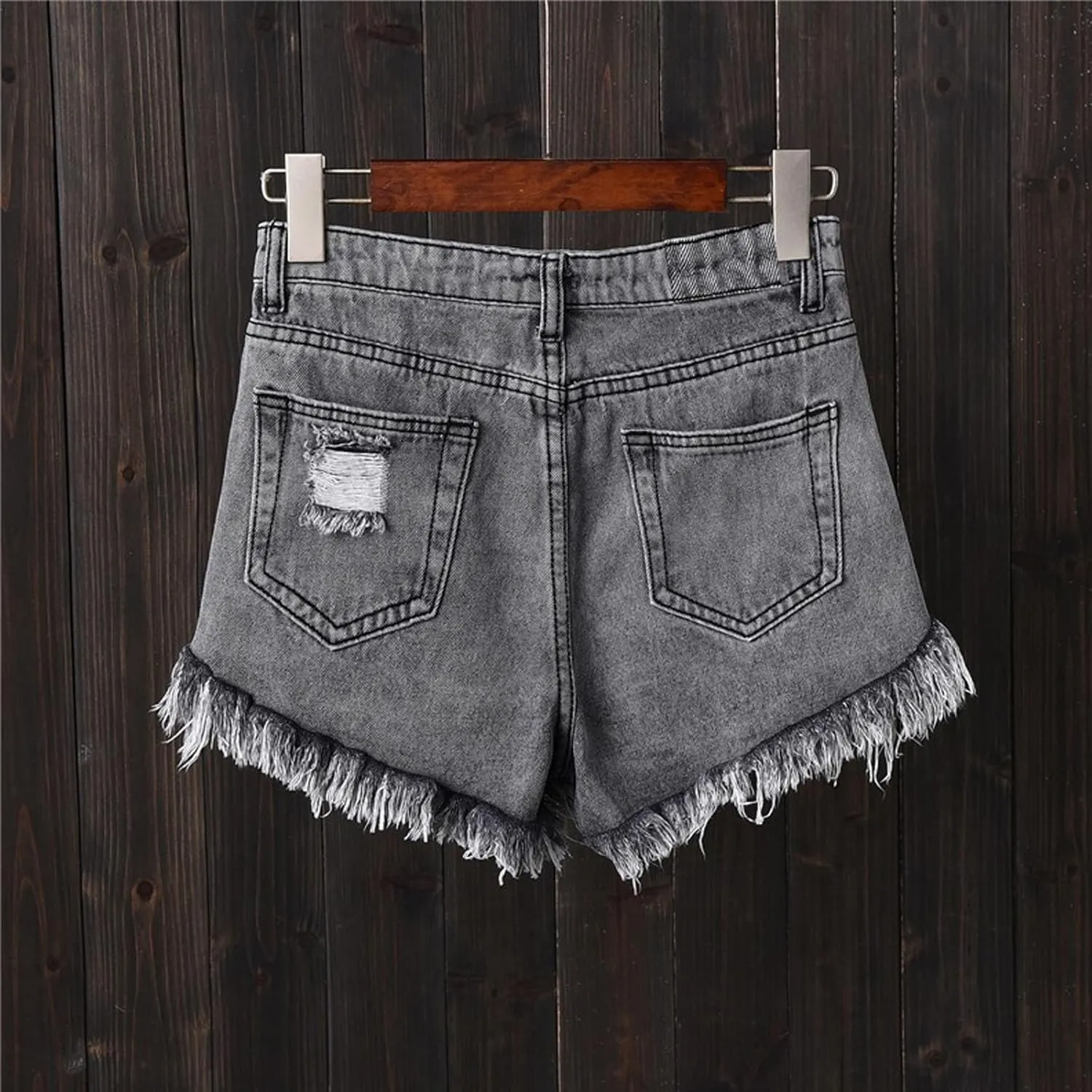 Womens High Waisted Jean Shorts Button Up Ripped Frayed Hem Jorts Shorts with Pockets Summer Dance Sexy Hot Y2K Short