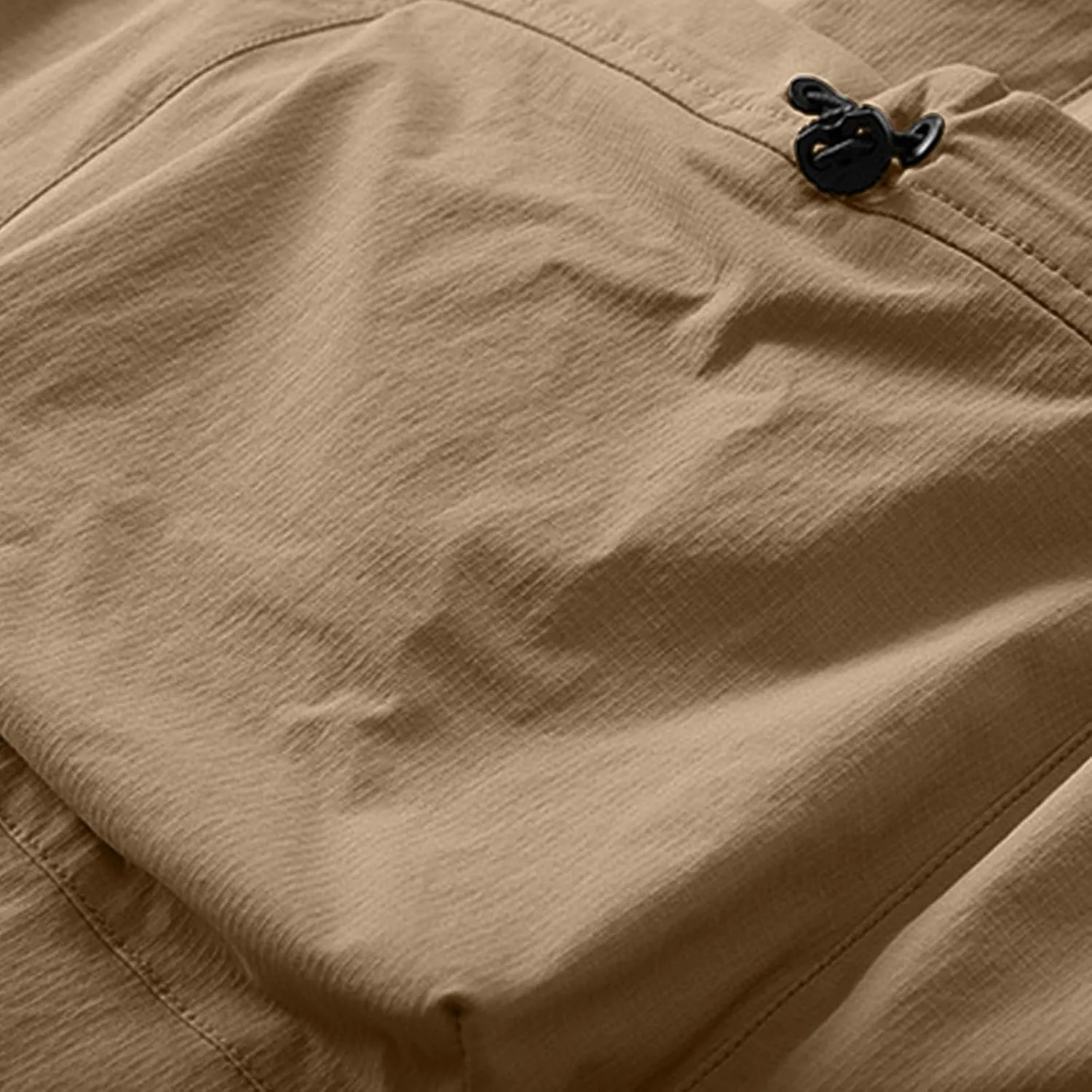 Xiaojmake Men's 7 Inch Hiking Cargo Shorts Elastic Waist Nylon Quick Dry Water Resistant Camping Vacation Trekking Short