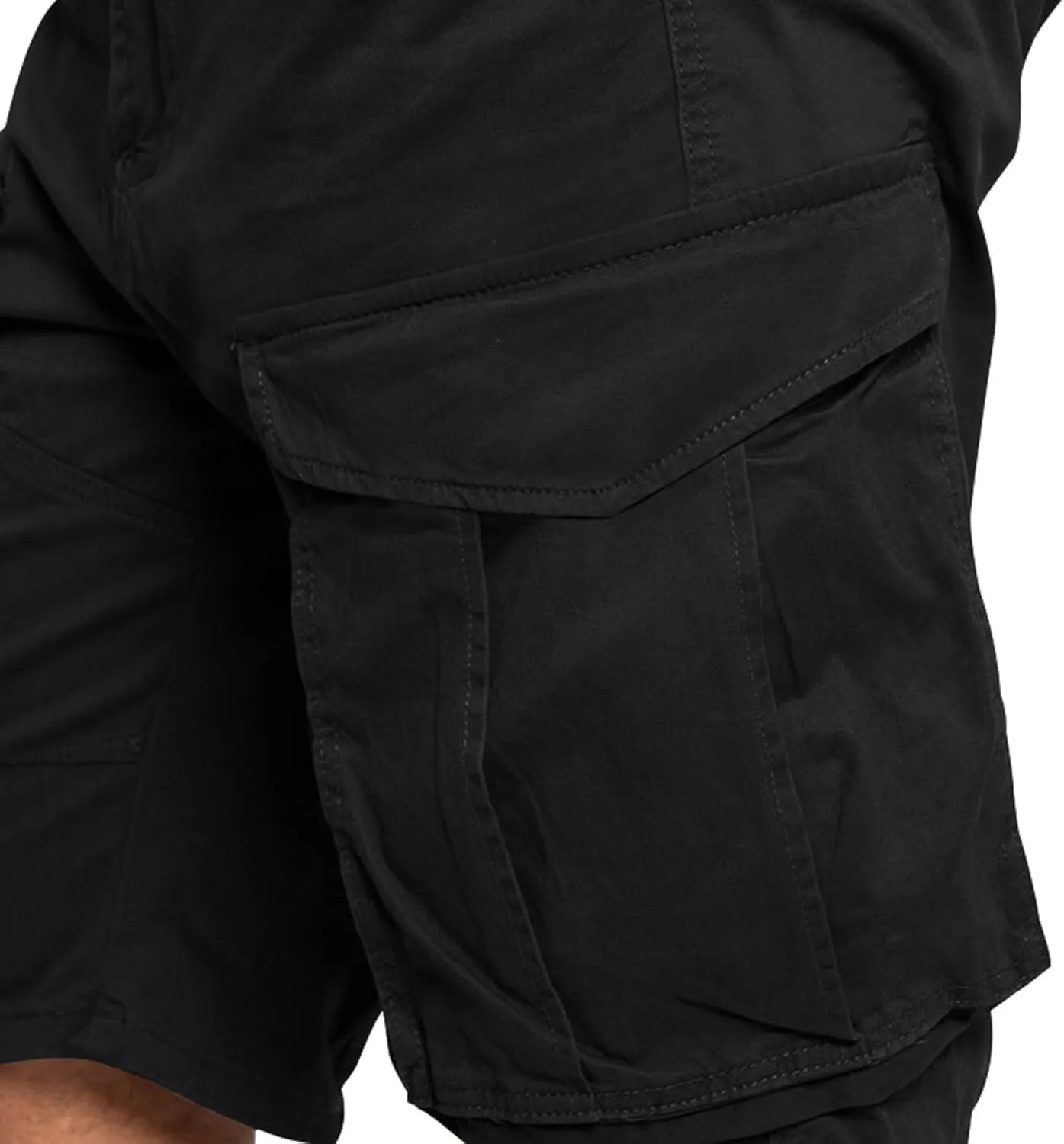 Xiaojmake Mens Cargo Short Twill Cotton Relaxed Fit Running Hiking Shorts Casual Elastic Waist Bermuda Shorts with Pockets