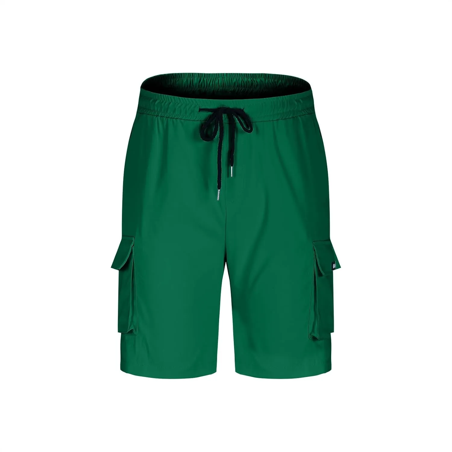 Xiaojmake Mens Cargo Shorts Elastic Waist Running Hiking Bermuda Short Knee Length Cotton Outdoor Lightweight Work Shorts
