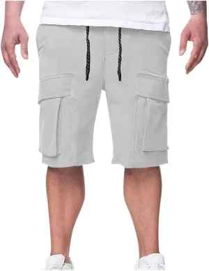 Xiaojmake Men's Comfort Flex Waist Cargo Short Cotton Extreme Performance Shorts Stretch Waist Hiking Work Short Outdoor