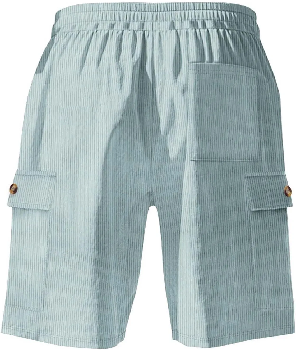 Xiaojmake Mens Corduroy Bermuda Short Running Breathable Summer Beach Shorts Elastic Waistband Drawstring Casual Cargo Short