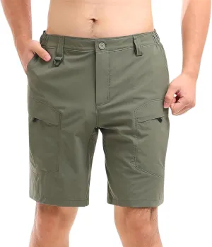Xiaojmake Men's Hiking Cargo Shorts Quick Dry Athletic Shorts Outdoor Travel Shorts for Fishing Camping with Multi Pockets
