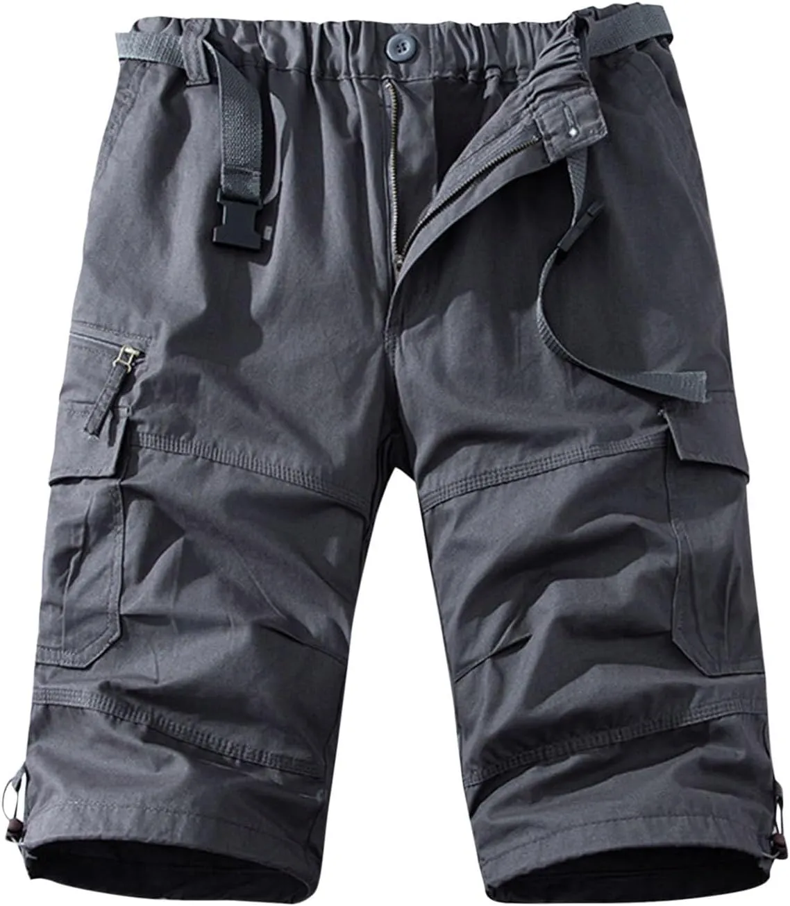 Xiaojmake Men's Military Cargo Short with Multi Pocket Outdoor Twill Cotton Workout Shorts Casual Loose Fit Dungarees Short