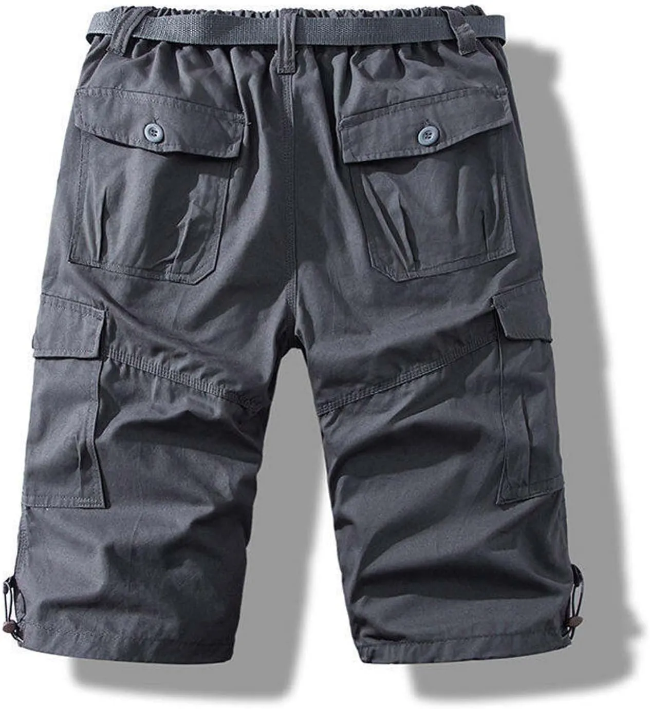 Xiaojmake Workout Cargo Shorts for Men Heavyweight Outdoor Hiking Short Flat Front Regular Fit Work Carpenter Fishing Shorts