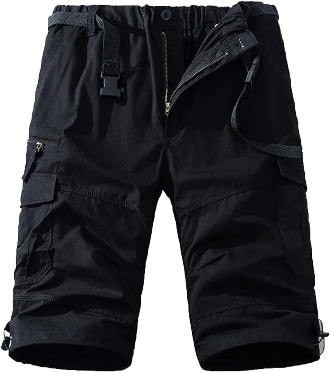Xiaojmake Workout Cargo Shorts for Men Heavyweight Outdoor Hiking Short Flat Front Regular Fit Work Carpenter Fishing Shorts